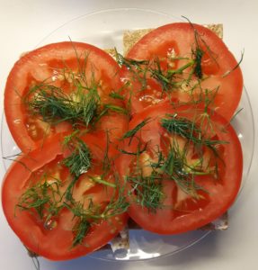 Tomati-toorjuustu näkileib